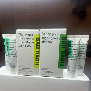 Morphe Bad Habit Skincare bundle Full sizes and 4 mini samples